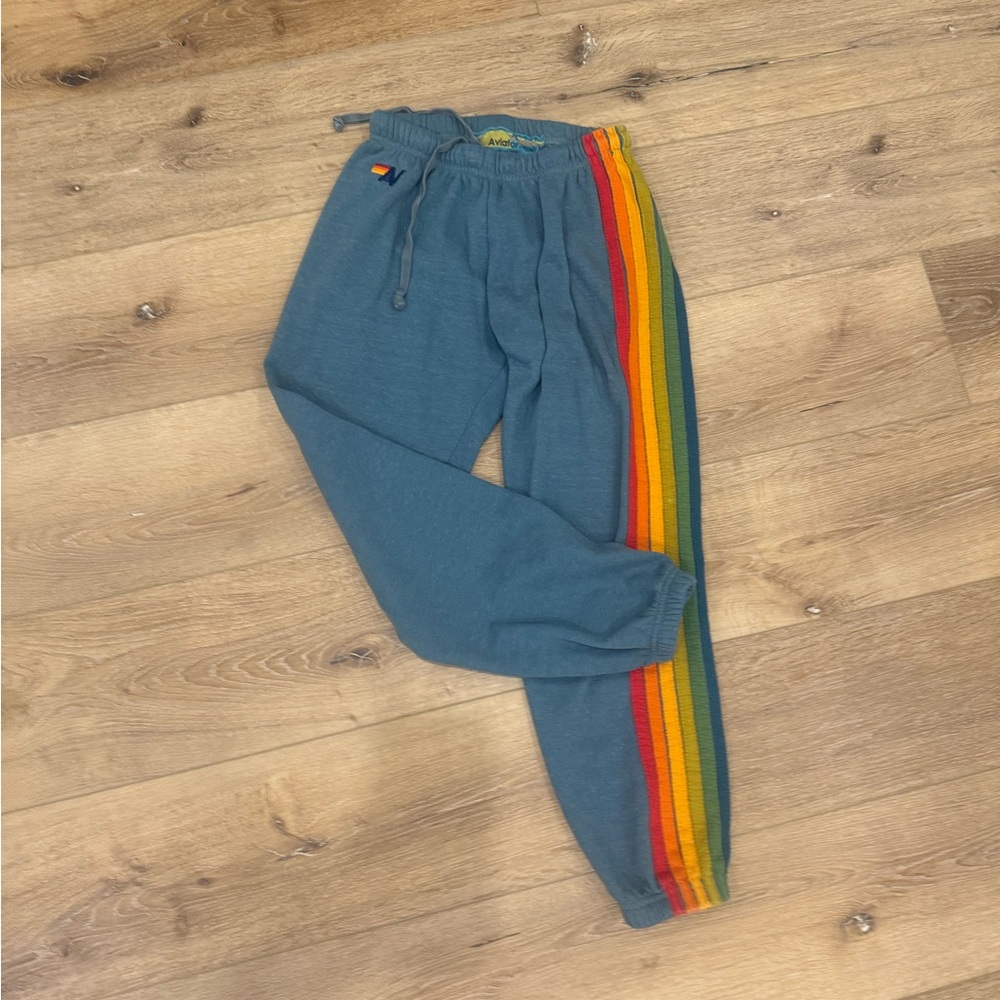Women’s Teal Aviator Nation Sweatpants